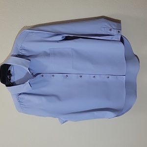 NWT Blue Long Sleeve Button Down Shirt with Pocket